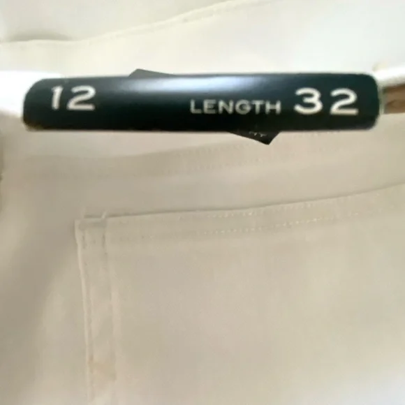 Ralph Lauren Women's Jeans White Stretch Premier Straight Pants 12 NWT - Picture 8 of 12